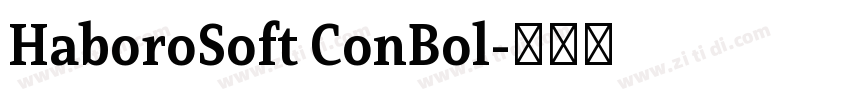 HaboroSoft ConBol字体转换 HaboroSoft ConBol字体转换